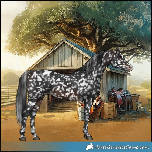 Horse Color:Brown Appaloosa 