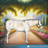 Horse Color:White Spotted Buckskin Dun Rabicano and White Spotted Buckskin Dun Rabicano
