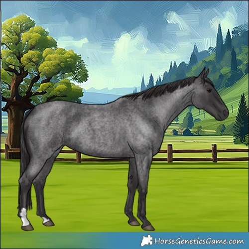 Horse Color:Smoky Blue Roan