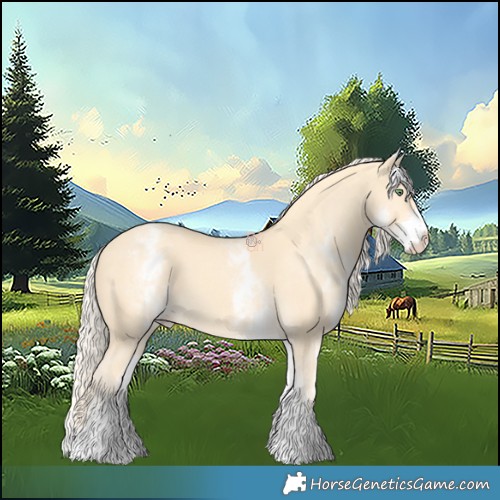 Horse Color:White Spotted Gold Cream Champagne 