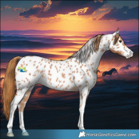 Horse Color:Red Roan Sabino Appaloosa