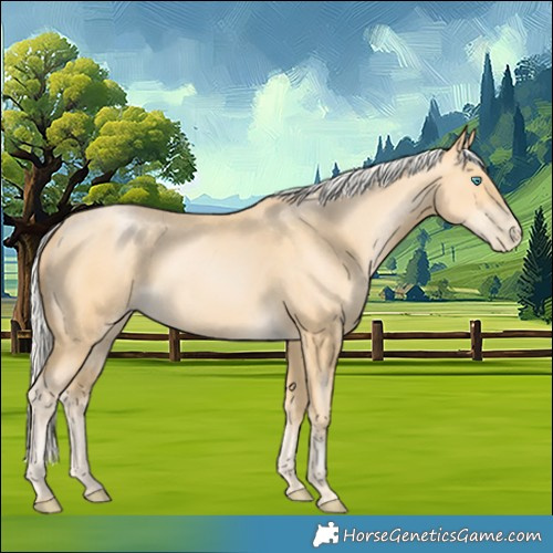 Horse Color:Silver Buckskin Pearl