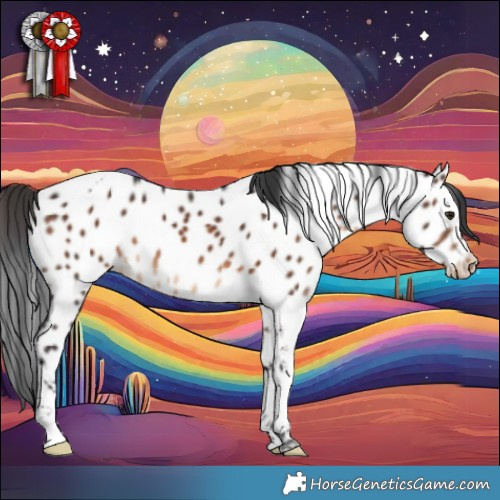 Horse Color:Brown Tobiano Appaloosa 