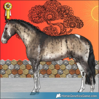 Horse Color:White Spotted Brown Onyx Tobiano Rabicano Brindle