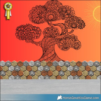 Horse Color:White Spotted Brown Onyx Tobiano Rabicano Brindle 