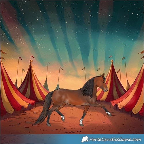 Horse Color:Bay Tobiano 