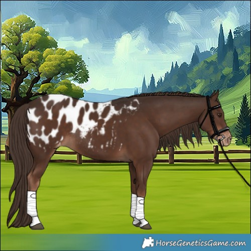 Horse Color:Liver Chestnut Tobiano Appaloosa Rabicano 