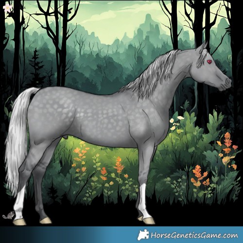 Horse Color:Silver Grullo Chinchilla 