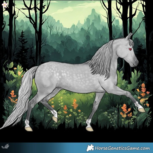 Horse Color:Silver Grullo Chinchilla