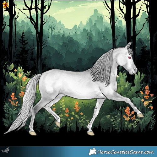 Horse Color:Silver Bay Chinchilla Onyx 