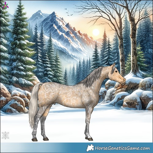 Horse Color:Silver Buckskin Ice 