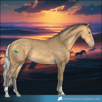 Horse Color:Silver Sable Cream Champagne 