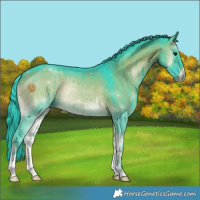 Horse Color:Watercolor Brown Onyx Brindle