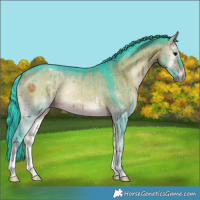 Horse Color:Watercolor Brown Onyx Brindle 