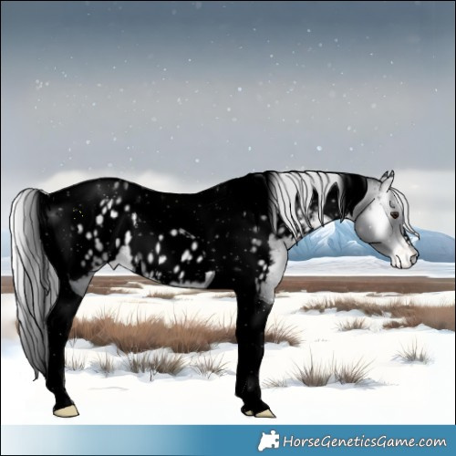 Horse Color:Void Silver Blue Onyx Chinchilla Tobiano Appaloosa 