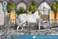 Horse Color:Liver Chestnut Splash Snowflake Varnish Rabicano  and Liver Red Dun Splash Snowflake Varnish Rabicano 