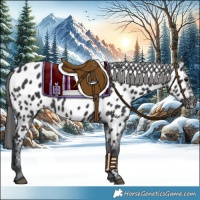 Horse Color:Black Appaloosa