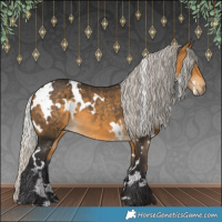 Horse Color:White Spotted Silver Buckskin