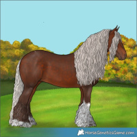 Horse Color:Silver Bay Tobiano