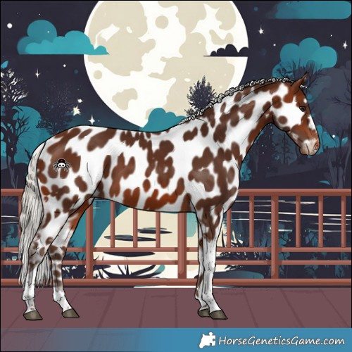 Horse Color:Silver Brown Tobiano Appaloosa 