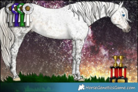 Horse Color:Gray Silver Smoky Black Splash Tobiano Appaloosa