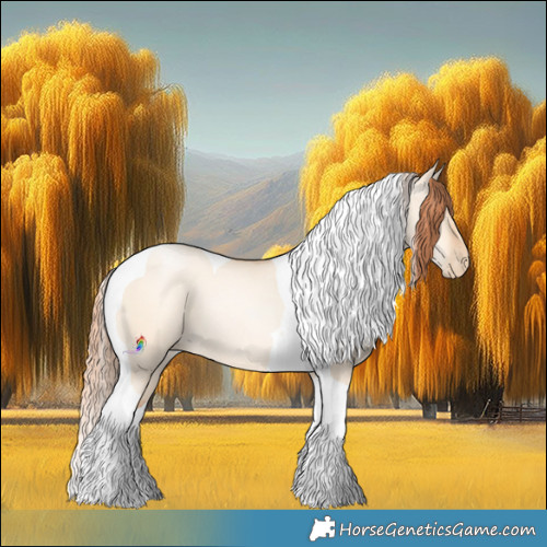 Horse Color:Sable Champagne Pearl Dun Sabino Tobiano 