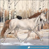 Horse Color:Sable Champagne Pearl Dun Sabino Tobiano