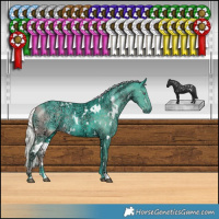 Horse Color:Watercolor White Spotted Silver Smoky Black Chinchilla Ice 