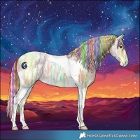 Horse Color:Painted Palomino Ice Tobiano