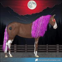 Horse Color:Painted Silver Black Splash