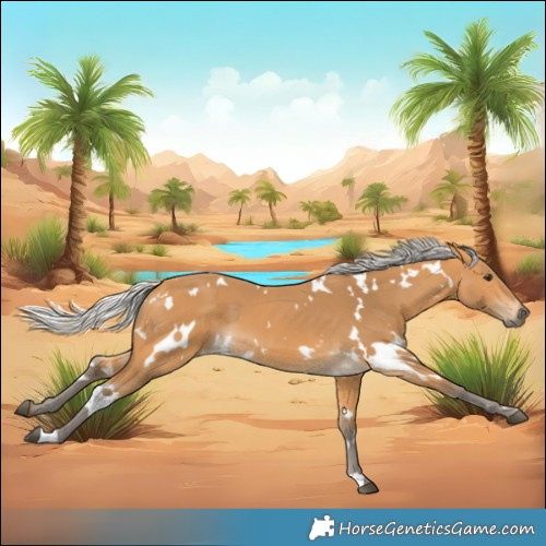 Horse Color:White Spotted Silver Buckskin 