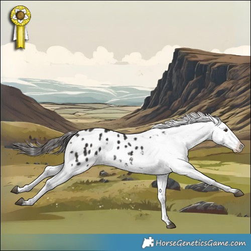 Horse Color:White Spotted Liver Chestnut Appaloosa 