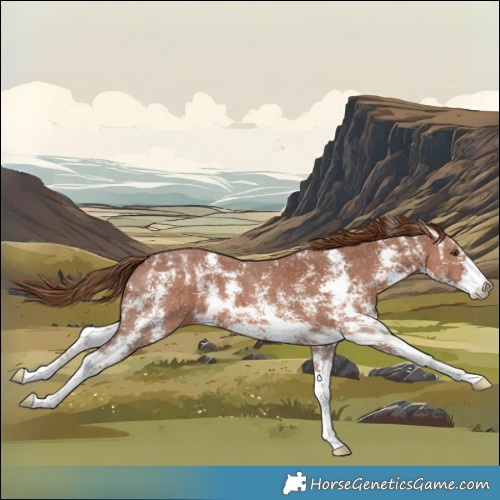 Horse Color:Chestnut Sabino 