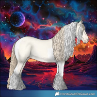 Horse Color:Perlino Dun Tobiano 