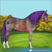 Horse Color:Painted Nacre Brown 