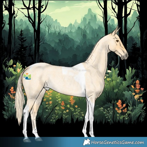 Horse Color:Palomino Roan Dun Tobiano 