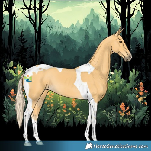 Horse Color:Palomino Tobiano 