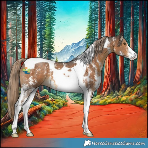 Horse Color:Chocolate Palomino Sabino Tobiano 