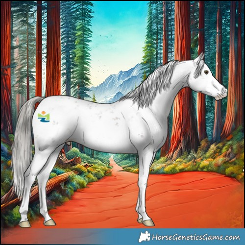 Horse Color:Liver Chestnut Mushroom Sabino 