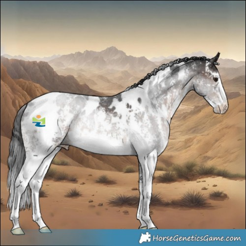 Horse Color:White Spotted Brown Sabino 