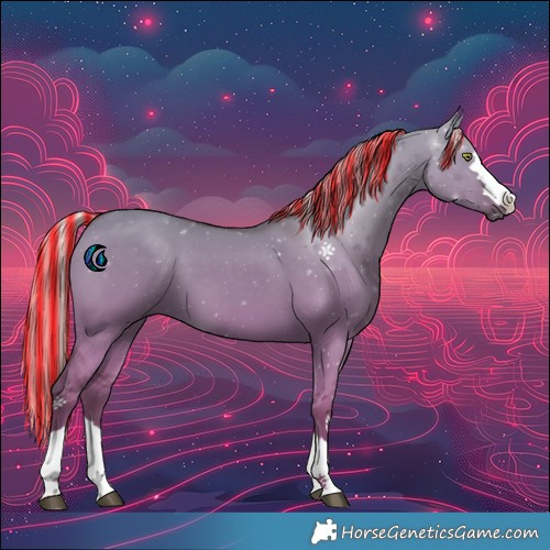 Horse Color:Painted Silver Grullo