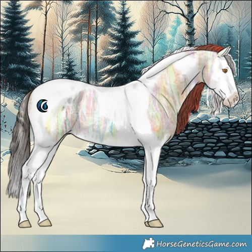 Horse Color:Buckskin Ice Dun Splash Tobiano 