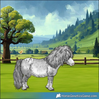 Horse Color:White Spotted Bay Chinchilla Varnish 