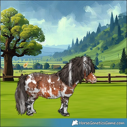 Horse Color:White Spotted Bay Varnish