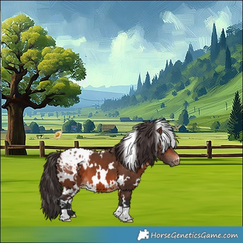 Horse Color:White Spotted Bay Appaloosa 