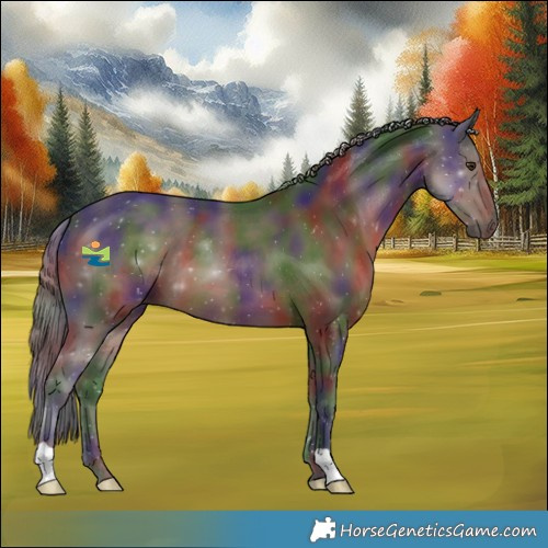 Horse Color:Nacre Liver Chestnut Mushroom 