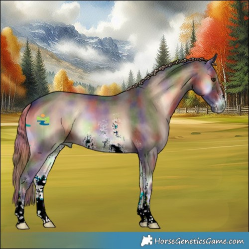 Horse Color:Nacre Liver Red Onyx Sabino 