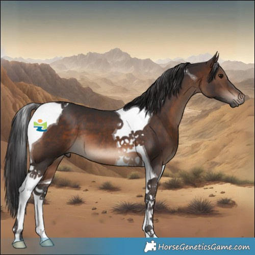 Horse Color:Brown Tobiano 