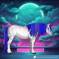 Horse Color:Platinum Painted Liver Red Onyx Ice Sabino 