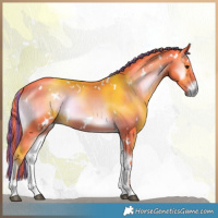 Horse Color:Painted Watercolor White Spotted Liver Red Onyx Tobiano 